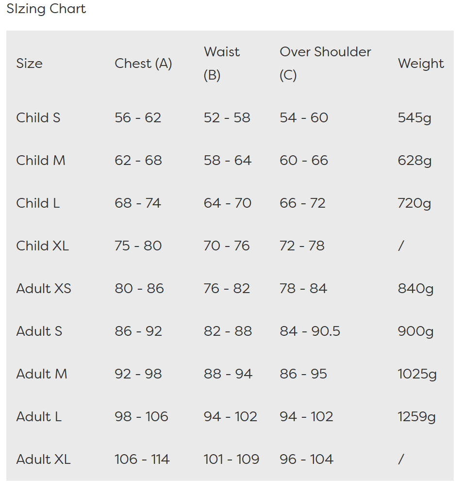 Gatehouse Superflex 2.0 Childs Body Protector - Reg Back