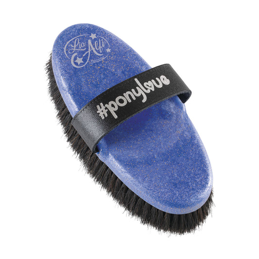 Haas Ponylove Diva Brush - Blue glitter